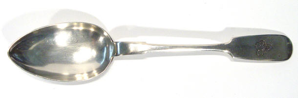 Appraisal: Russian silver serving spoon cm long