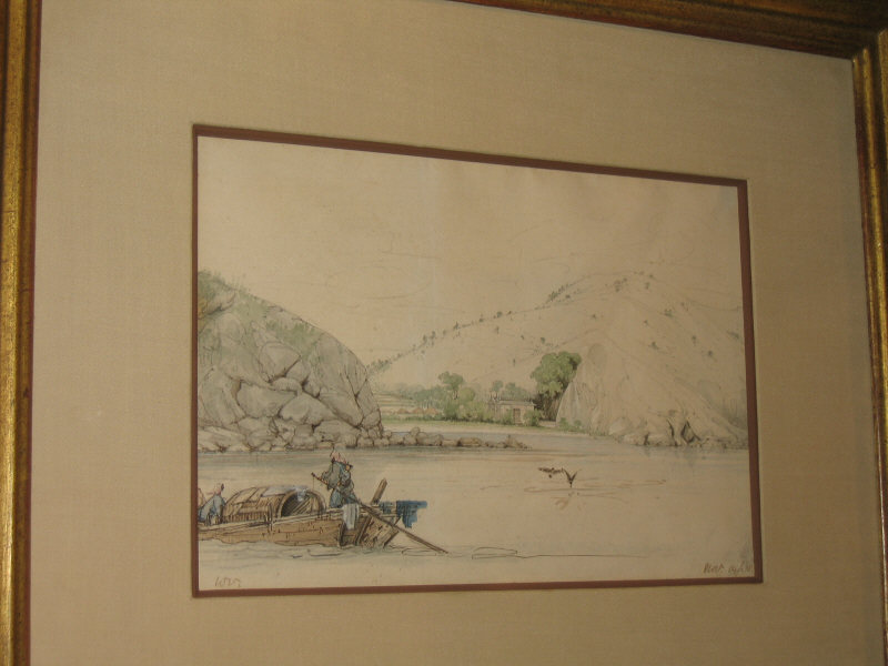 Appraisal: W V TH CENTURY Chinese export three watercolor and graphite