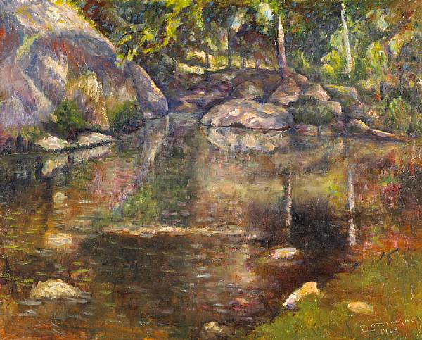 Appraisal: John A Dominique - Matilija Creek signed and dated 'Dominique