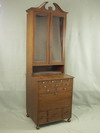 Appraisal: DENTAL CABINET - CIRCA 'S TWO PART MAHOGANY STEP BACK