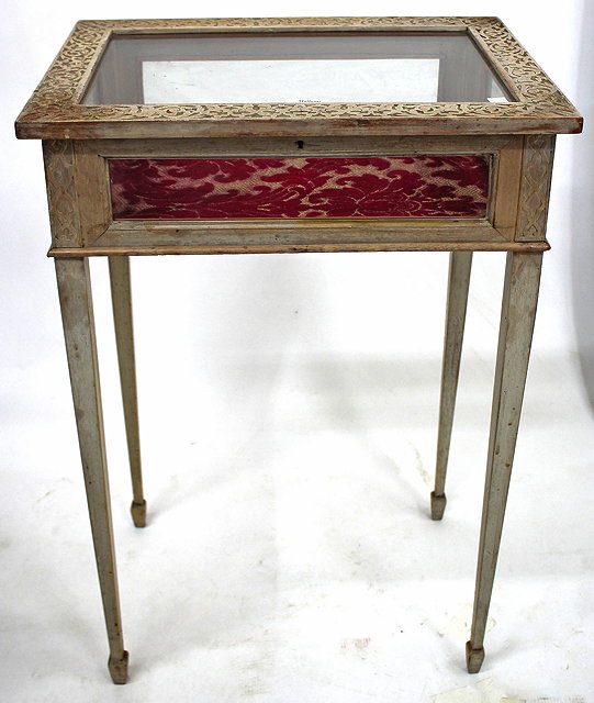 Appraisal: A LATE TH EARLY TH CENTURY PAINTED PINE BIJOUTERIE DISPLAY