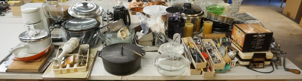 Appraisal: Cast Iron Electric Appliances and Other Kitchenware