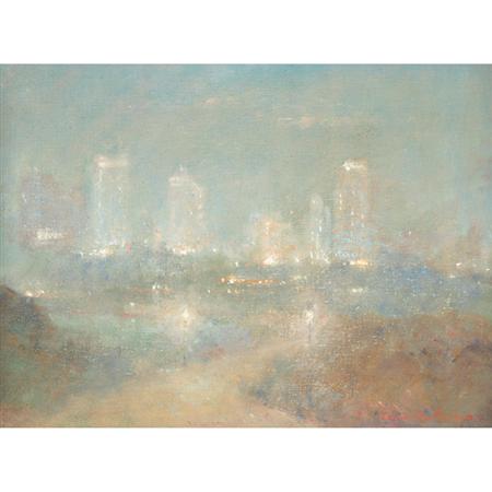 Appraisal: Johann Berthelsen American - Central Park Looking Toward th Street