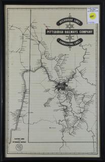 Appraisal: Map Interurban Lines of the Pittsburgh Railways Company and Connecting