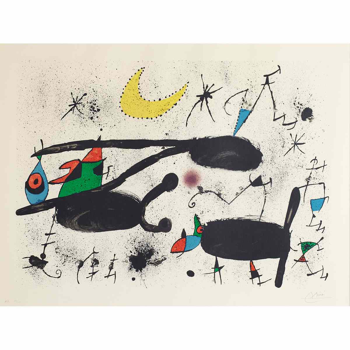 Appraisal: Joan Miro - Spanish HOMENTAGE A JOAN PRATS PL MAEGHT