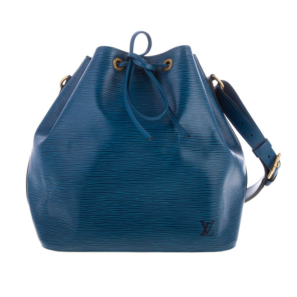 Appraisal: A Louis Vuitton Blue Epi Noe PM A blue Epi