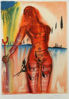 Appraisal: DALI Salvador Color Lithograph Venus with Drawers Pencil signed lower