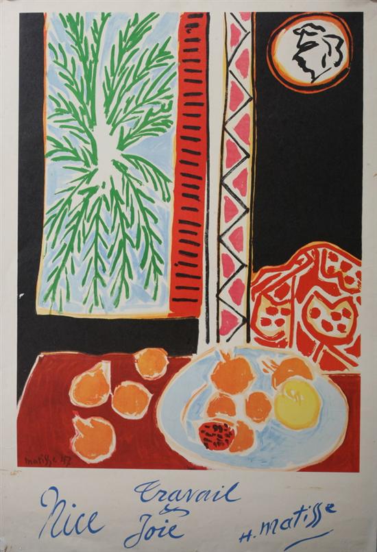 Appraisal: GROUP OF FRENCH EXHIBITION POSTERS th century including Henri Matisse