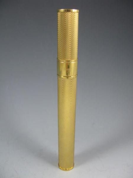 Appraisal: Davidoff Gold Tone Cigar Case with etched Davidoff mark to