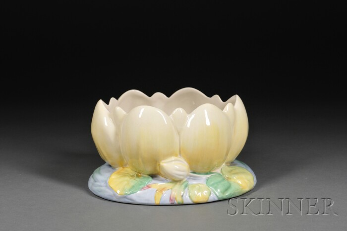 Appraisal: Clarice Cliff Pottery Lotus Blossom Bowl Decorated earthenware Staffordshire England