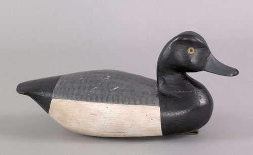 Appraisal: Broadbill drake duck decoy attributed to Harry Johnson th c