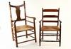 Appraisal: CHAIRS - Lot of two th C arm chairs -