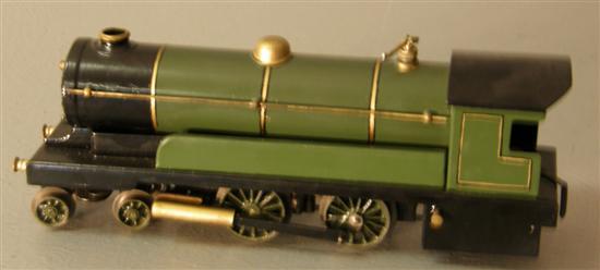 Appraisal: Model of a steam locomotive green livery highlighted in gilt