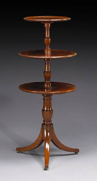 Appraisal: A George III mahogany dumb waiter fourth quarter th century