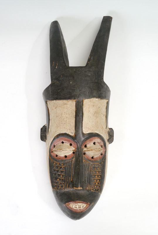 Appraisal: GURO IVORY COAST CARVED AFRICAN MASK '' h x ''