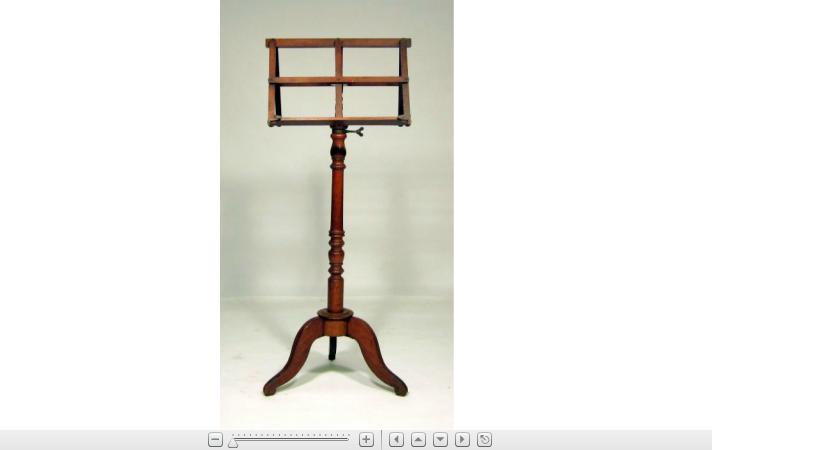 Appraisal: Victorian walnut duet music stand the twin sheet stands supported