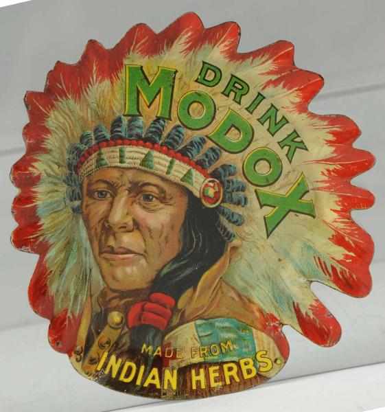 Appraisal: Tin Modox Indian Herbs Tip Tray to Beautiful with only