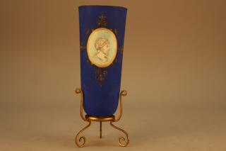 Appraisal: Antique French Bud Vase Antique French Bud Vase With a