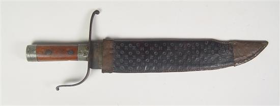 Appraisal: ID'd Virginia Clip Point Bowie Knife in Original Scabbard Belonged