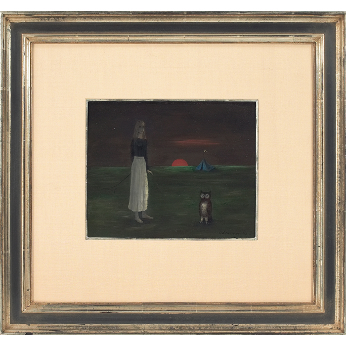 Appraisal: Gertrude Abercrombie American - ''Sunset '' oil on board ''