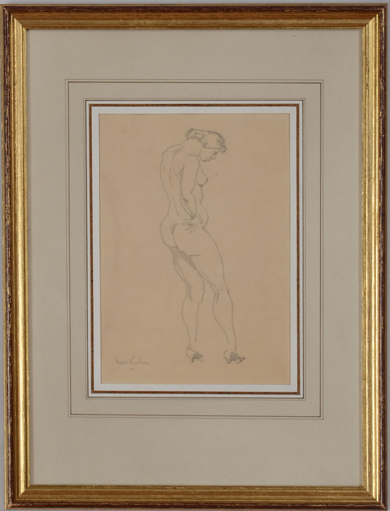 Appraisal: Walt Kuhn - High Heels Pencil on paper signed in