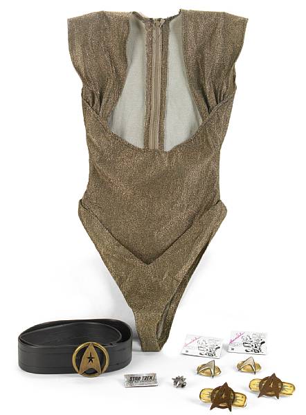 Appraisal: A costume and badges from various Star Treks s A