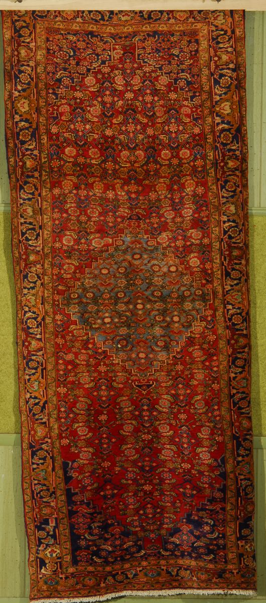 Appraisal: ORIENTAL RUG BIDJAR ' x ' Slate blue central medallion