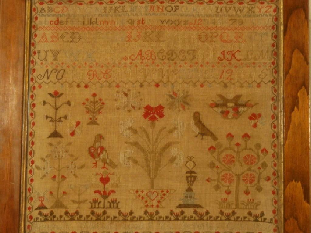 Appraisal: An early Victorian sampler worked by Hannah Watson aged years