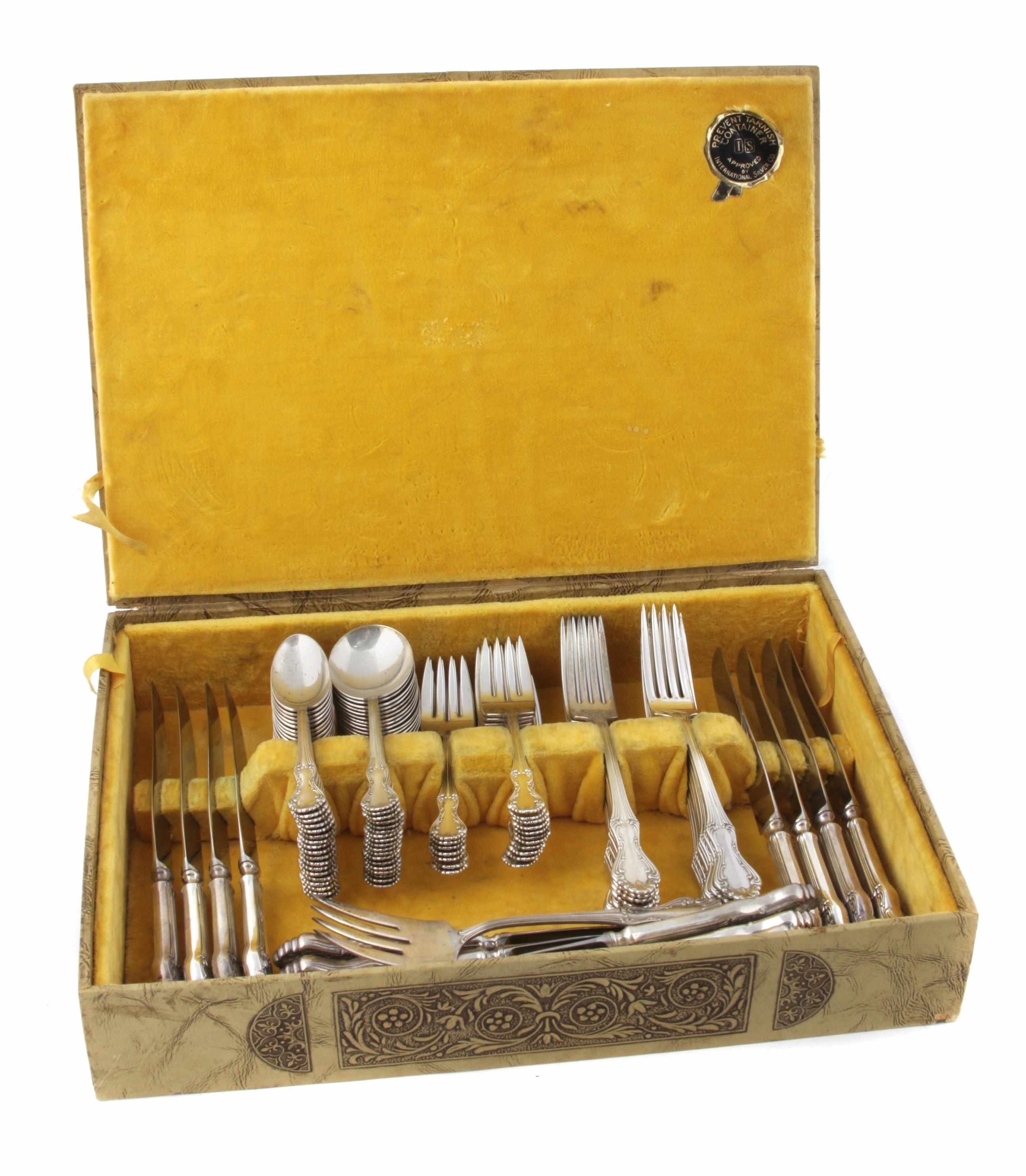 Appraisal: An American sterling silver flatware service for eighteen National Silver