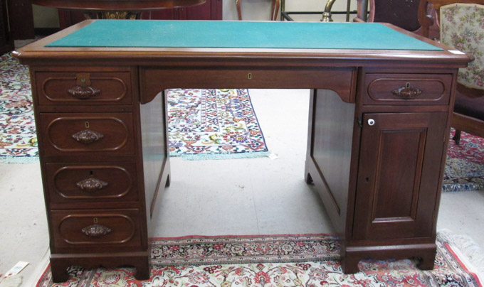 Appraisal: VICTORIAN WALNUT DESK American last quarter of the th century