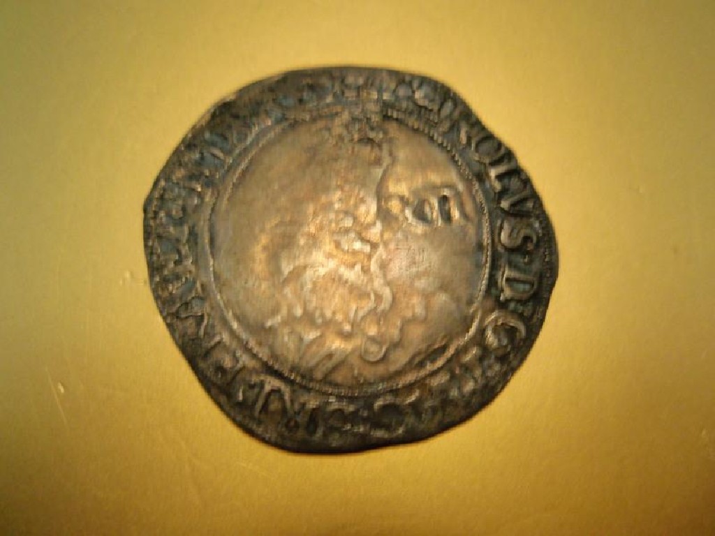 Appraisal: A Charles I hammered shilling with triangle mint mark