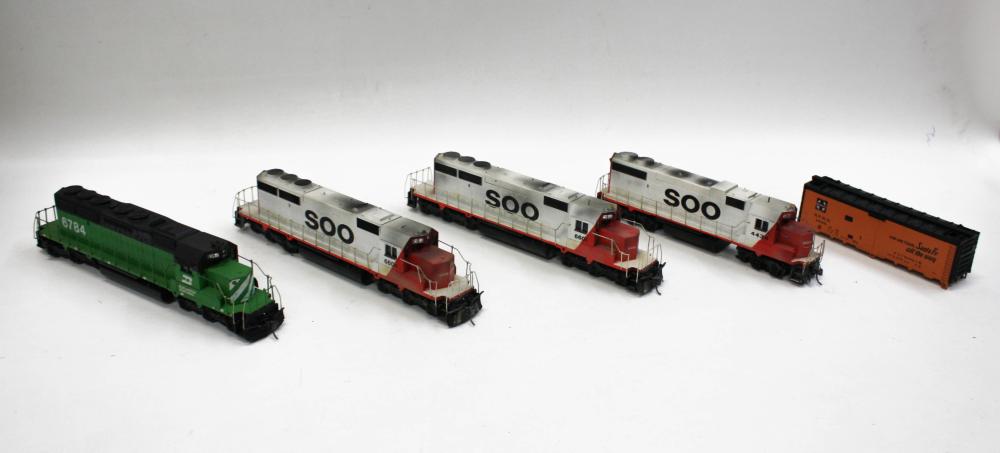 Appraisal: COLLECTION OF HO GAUGE TRAIN MODELS including Athern Engine numbers