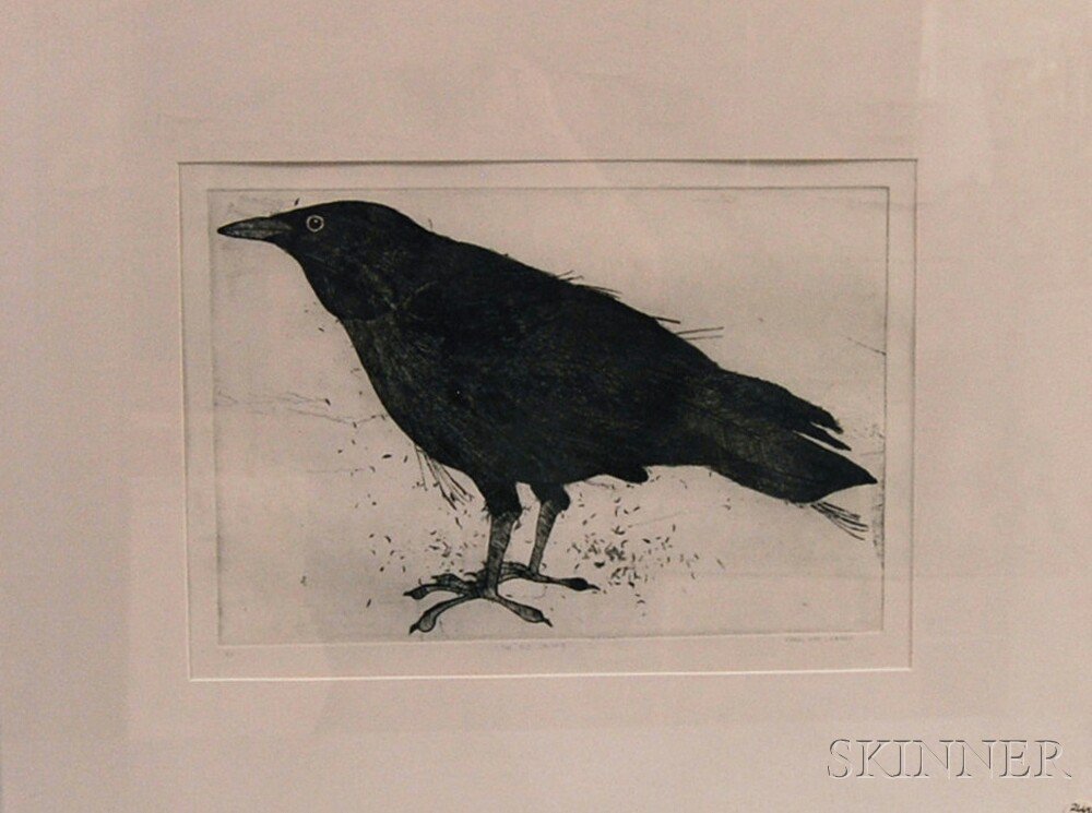 Appraisal: American School th Century The Old Crow II Numbered titled