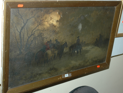 Appraisal: SIGNED NOER TH CENTURY WINTER LANDSCAPE OIL ON CANVAS