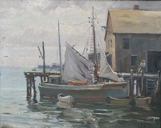 Appraisal: Lazlo de Nagy MA c - Harbour Scene oil on