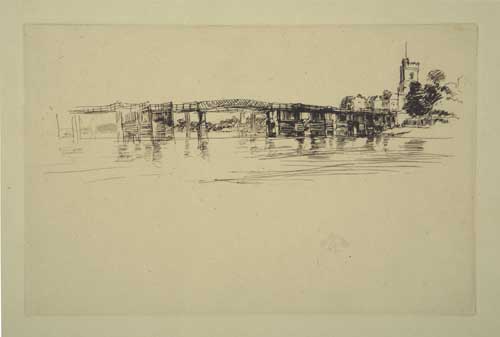 Appraisal: JAMES A M WHISTLER The Little Putney No Etching on