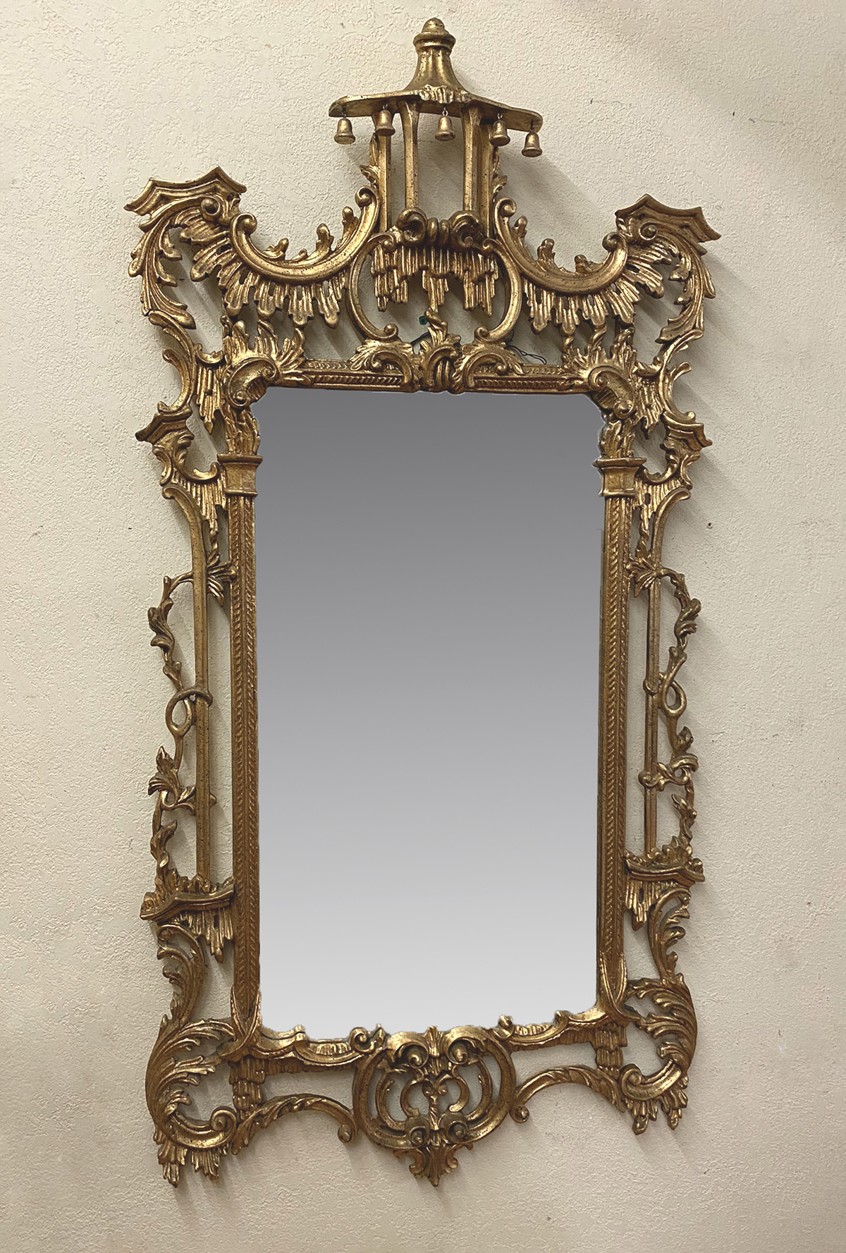 Appraisal: ITALIAN CHINESE CHIPPENDALE STYLE MIRROR Second half of the th