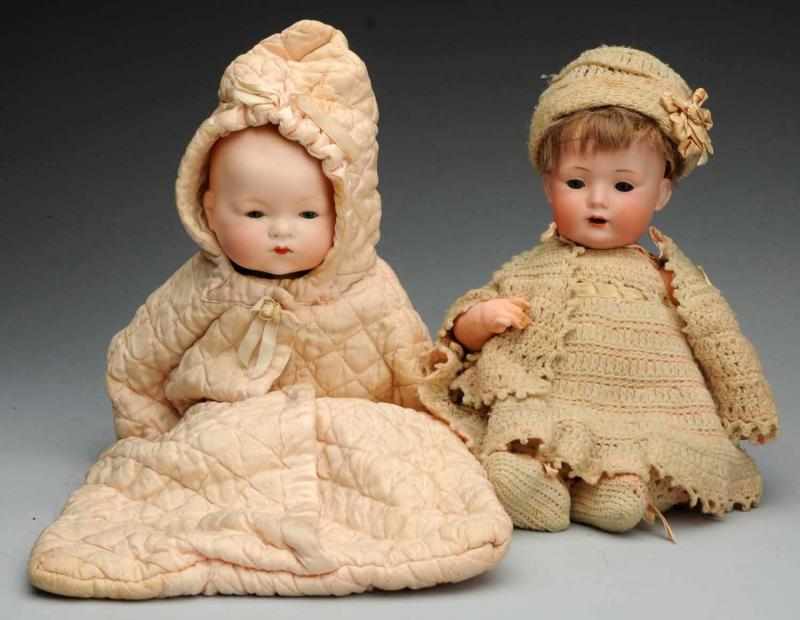 Appraisal: Lot of Sweet Baby Dolls German bisque A M with