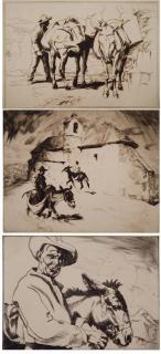 Appraisal: Henry G Keller etchings Henry G Keller American - -