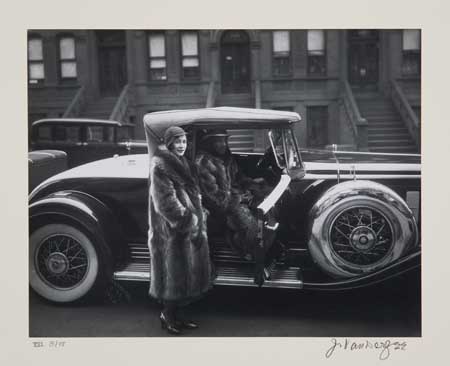 Appraisal: JAMES VANDERZEE - Eighteen Photographs Portfolio with mounted silver and