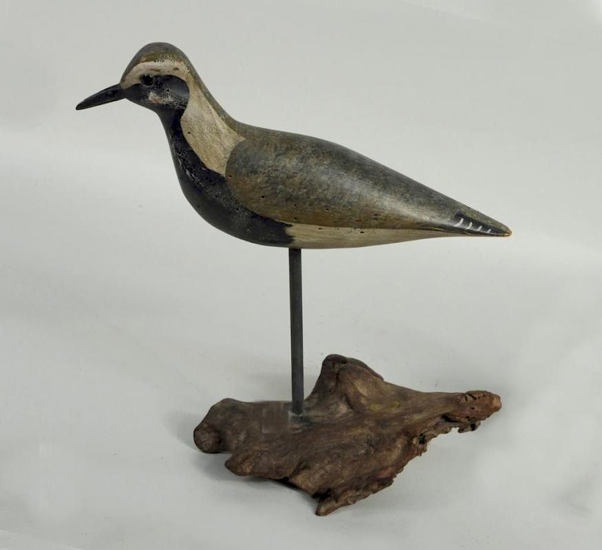 Appraisal: Harry V Shourds Curlew Decoy Signed Harry V Shourds curlew