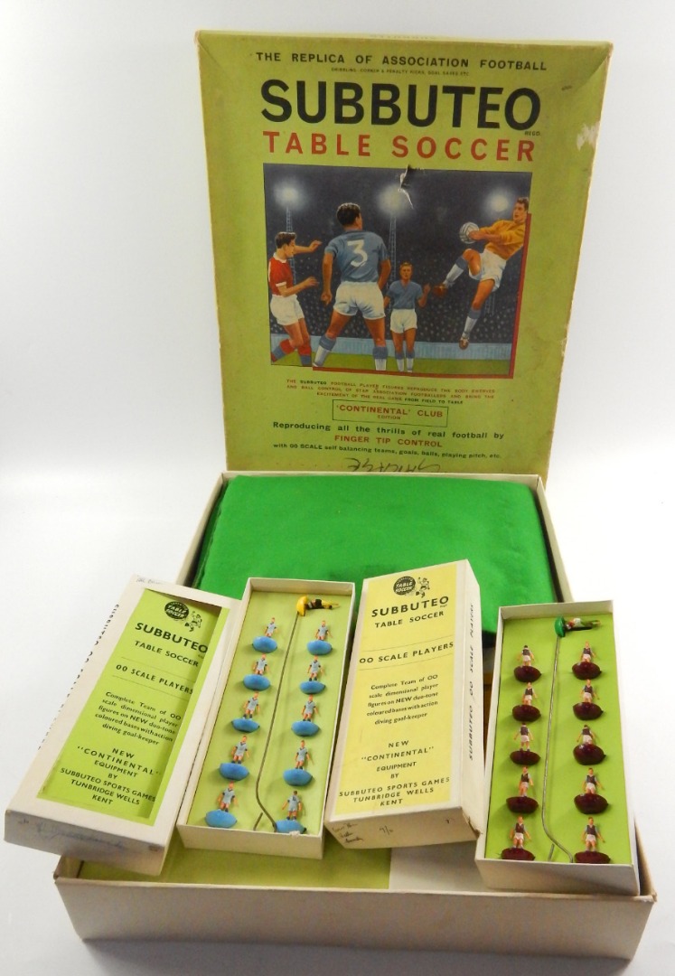 Appraisal: A Subbuteo table soccer game Continental Club Edition boxed together