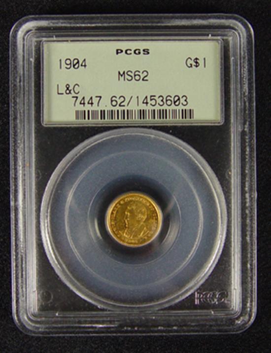 Appraisal: Lewis and Clark Expo Gold Coin PCGS certified and graded