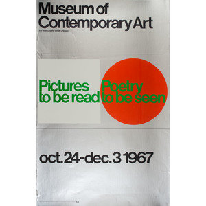 Appraisal: Eight Modern and Contemporary Art Exhibition Posters Enzo Mari Italian