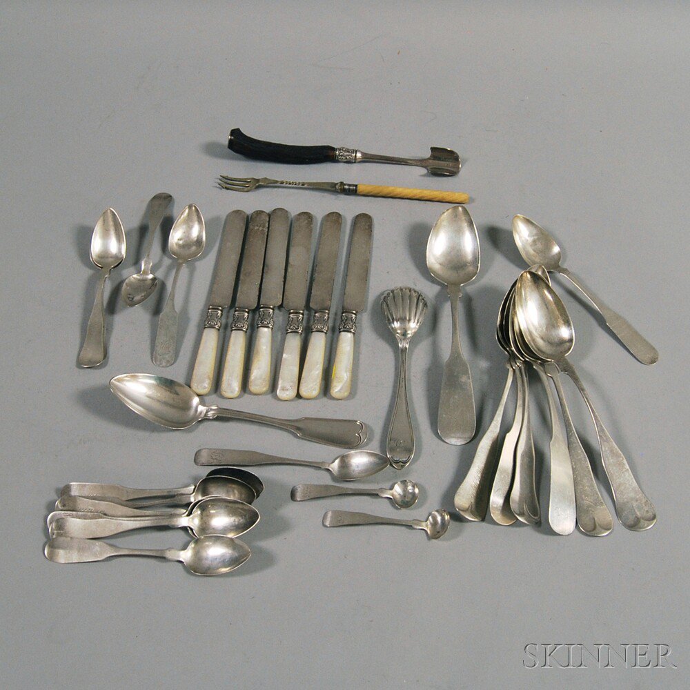 Appraisal: Group of Assorted Flatware including a number of coin and