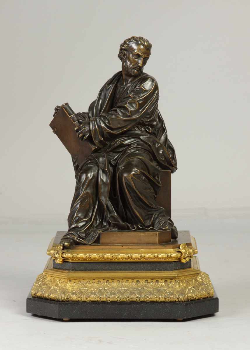 Appraisal: Jean Francois Deniere French - Bronze Scholar Sgn Deniere On