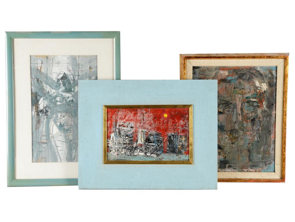 Appraisal: HAROLD FRANK - THREE WORKScomprising two works on artist board