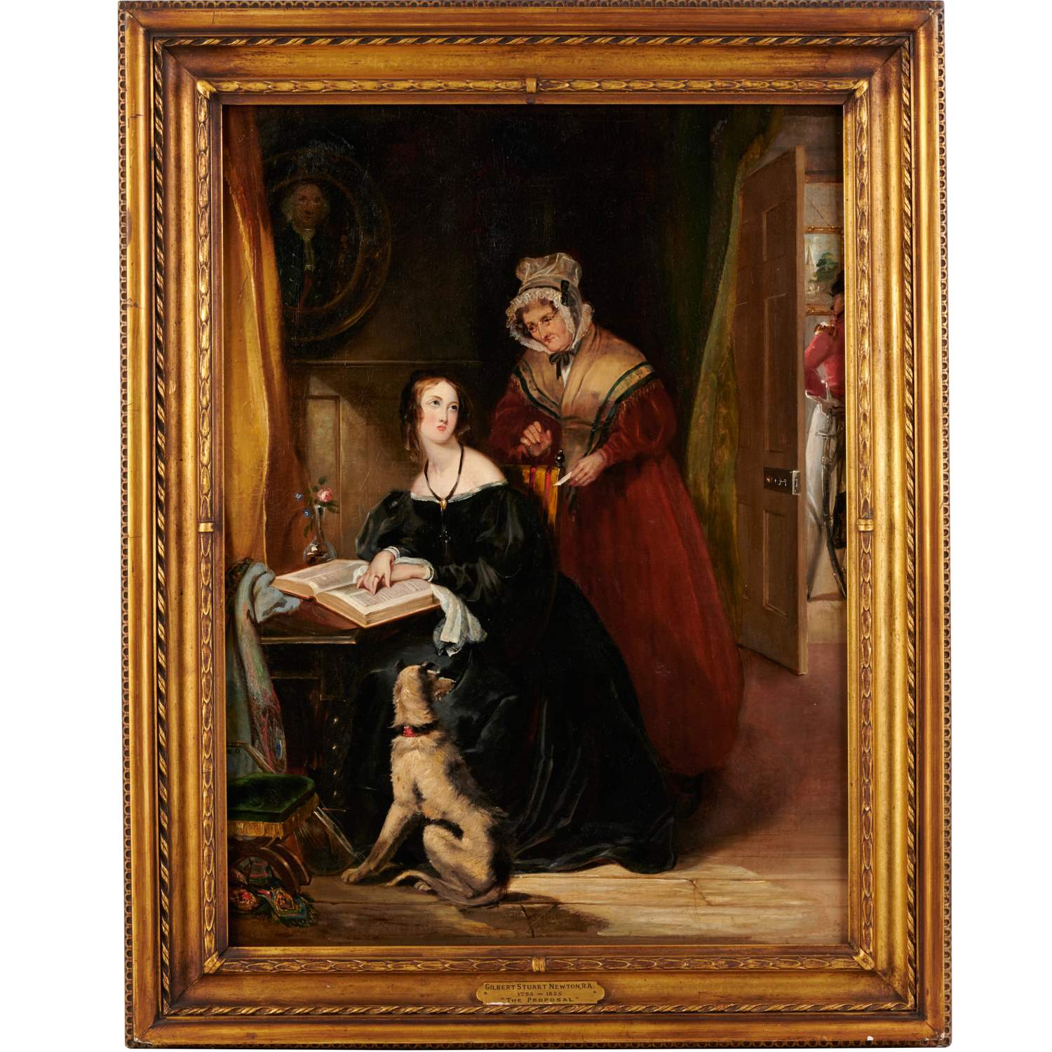 Appraisal: GILBERT STUART NEWTON OIL ON CANVAS Gilbert Stuart Newton R