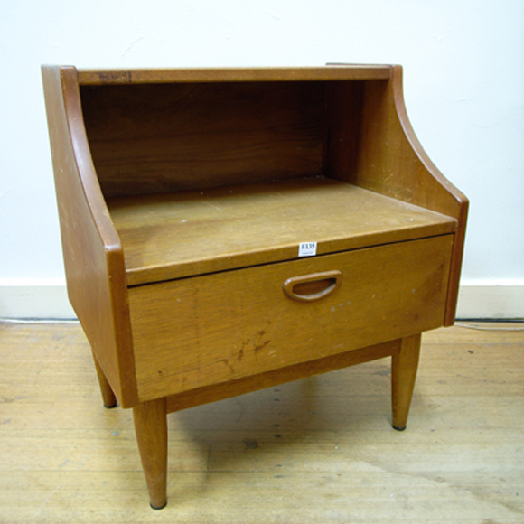 Appraisal: TEAK TELEPHONE TABLE