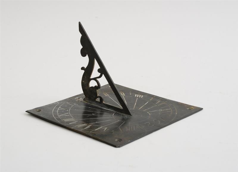 Appraisal: CHARLES II BRONZE SUNDIAL The engraved plate with date and